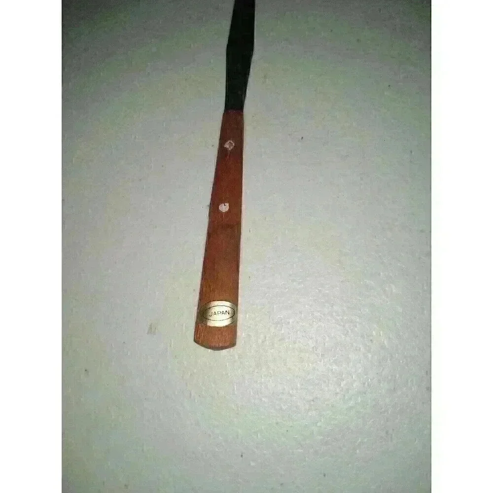 Vintage Rynne Stainless Steel Spatula Wooden Handle Made In Japan Small